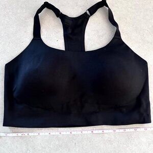 Vively Bra Black Pullover Lightly Lined Wire Free Size Large NWOT